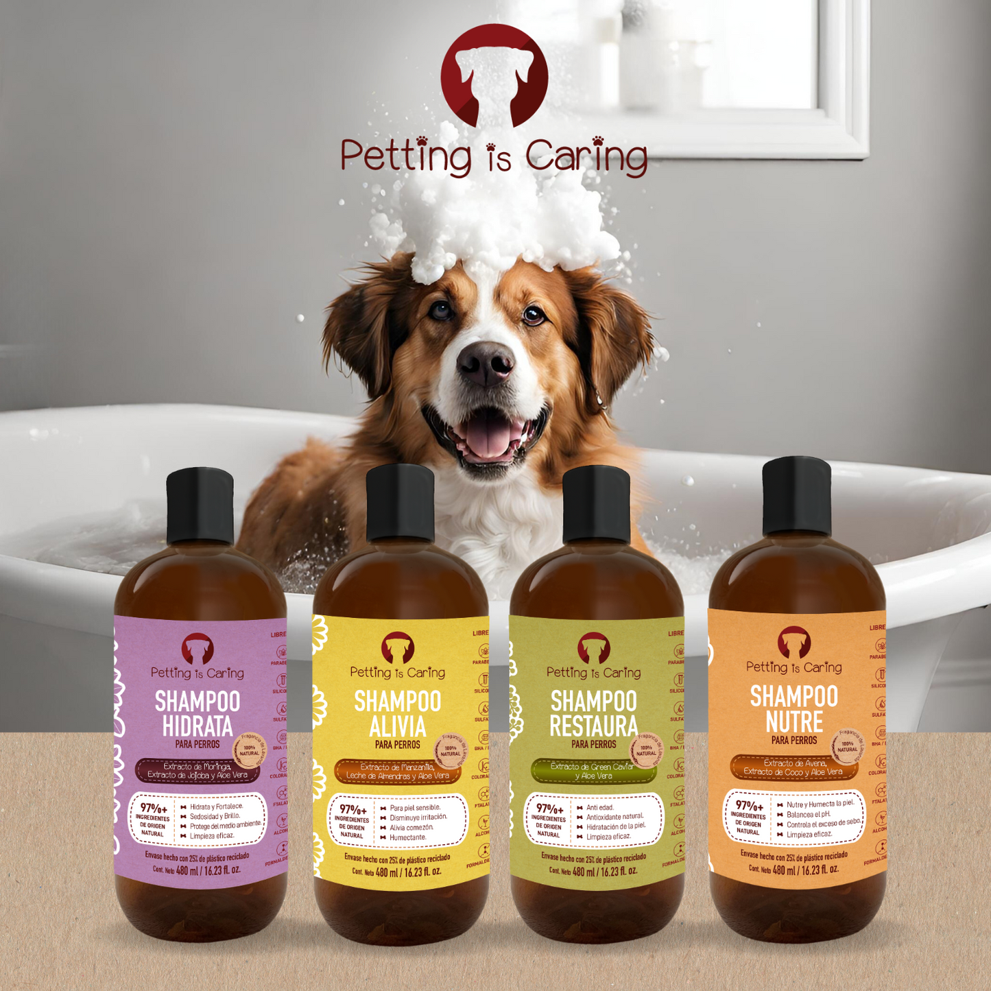 Shampoo para Perro y Gato 480 ML - ALIVIA