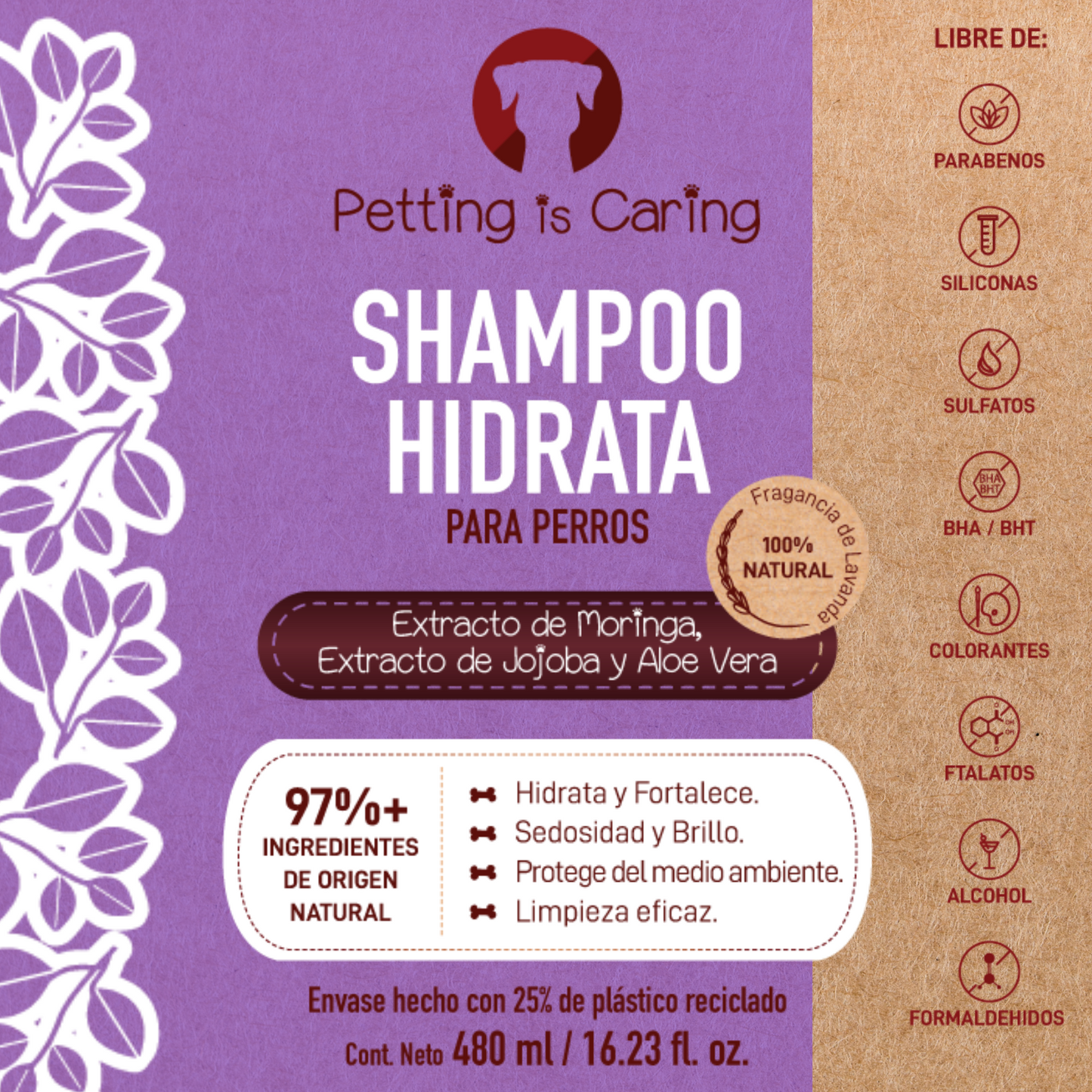 Shampoo para Perro y Gato 480 ML - HIDRATA