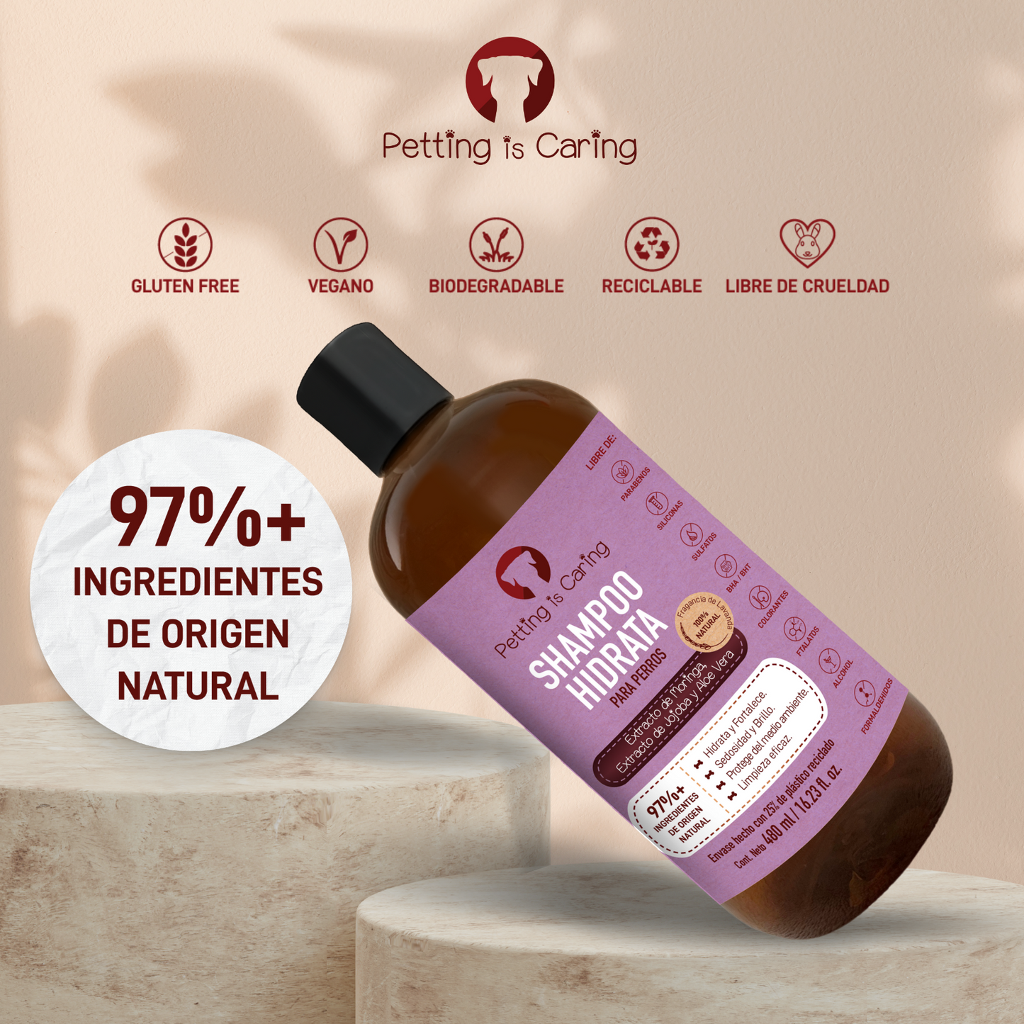 Shampoo para Perro y Gato 480 ML - HIDRATA