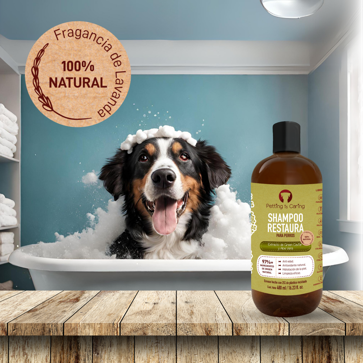 Shampoo para Perro y Gato 480 ML - RESTAURA