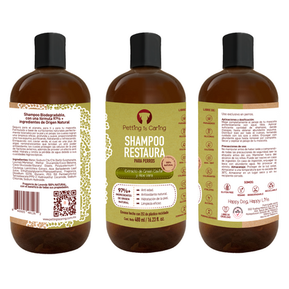 Shampoo para Perro y Gato 480 ML - RESTAURA