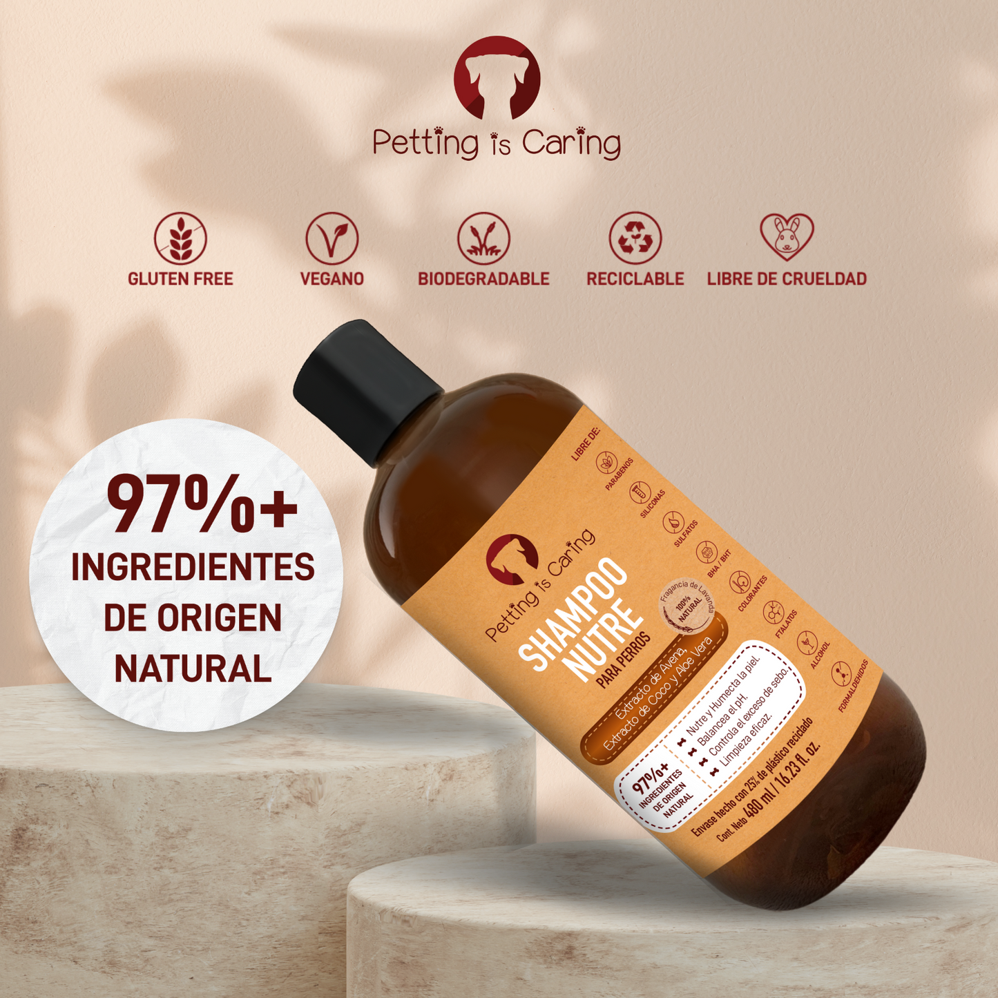 Shampoo para Perro y Gato 480 ML - NUTRE