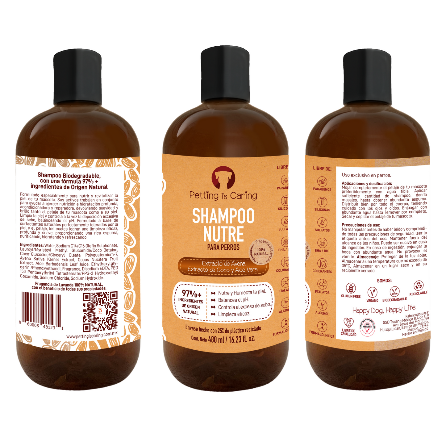 Shampoo para Perro y Gato 480 ML - NUTRE