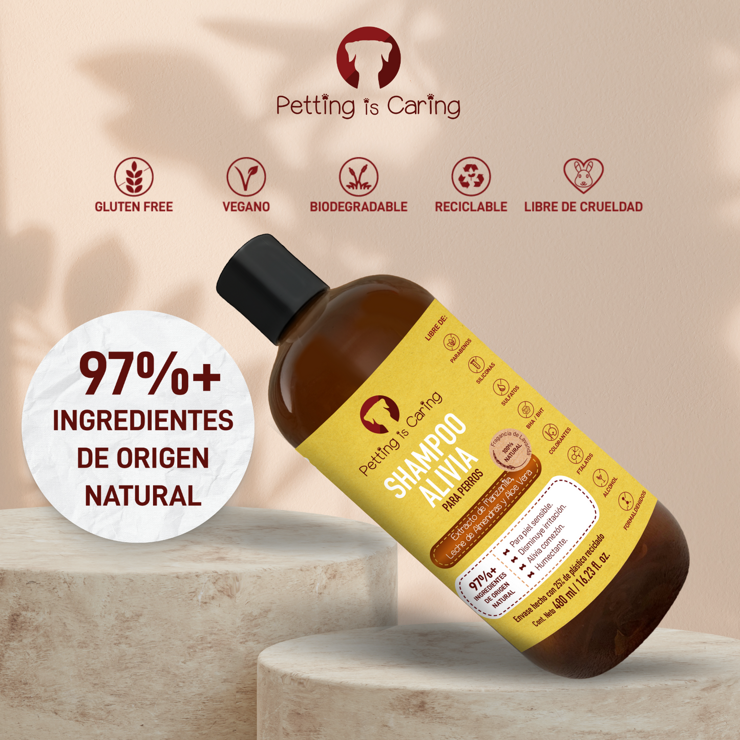 Shampoo para Perro y Gato 480 ML - ALIVIA